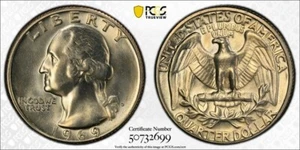1969-D Washington Quarter PCGS MS64 - Picture 1 of 1