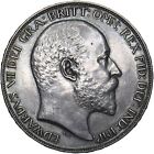 1902 Matowa korona odporna - Brytyjska srebrna moneta Edward VII - bardzo ładna
