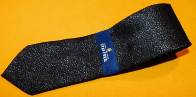 CORBATA STAFFORD MOTIVO LUNARES NEGRO/BLANCO POLIÉSTER/VISCOSA/LANA - NUEVA CON ETIQUETAS - CORBATAS PARA EL CUELLO. Foto 1 de 3