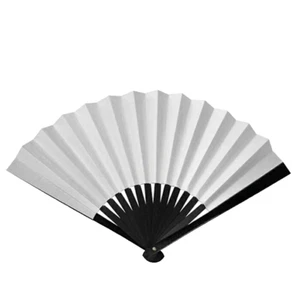 Japanese Samurai White Tessen Iron Folding Fan TS-W 24cm Original Case Japan - Picture 1 of 2