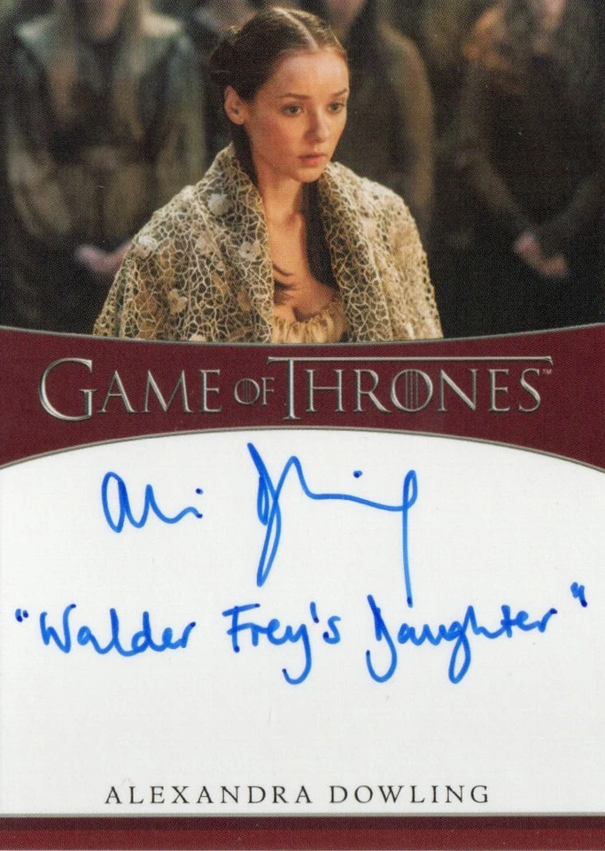 Game of Thrones Iron Anniversary Ser 2 Auto Inscription Alexandra Dowling Roslin - Image 1 of 1
