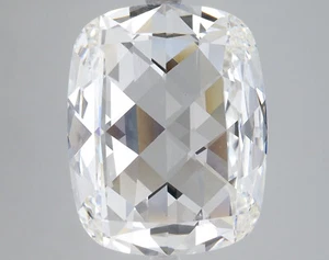 7 CT Rose Cut Cushion Lab Grown Diamond For Engagement Ring - IGI Certified - Picture 1 of 4