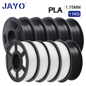 JAYO 10KG 3D Printer Filament PLA 4White 6Black 1.75mm 1.1KG/SET With Spool - Picture 1 of 6
