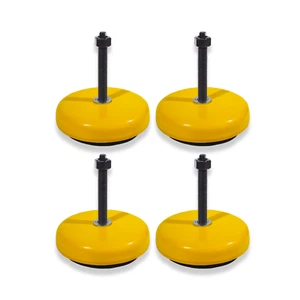 80MM ANTI VIBRATION MACHINE PADS FEET SET OF 4 WITH BOLTS 400KG LOAD PER FOOT - Picture 1 of 4