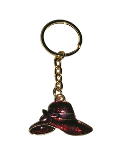 Sombrero Floppy Red Hat-titude con Estrella - Llavero para Sociedad Damas NUEVO - Imagen 1 de 2