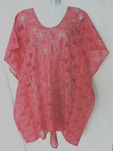 Auth NWT CHLOE Pink COTTON Eyelet SWIM Coverup BEACH Dress - Picture 1 of 3