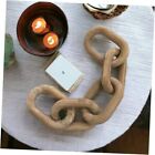 Acacia Wood Chain Link Decor Acacia Wood - Natural Hand Carved Accent for 