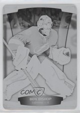 2015-16 Upper Deck Contours Printing Plate Black 1/1 Ben Bishop #52 xp6
