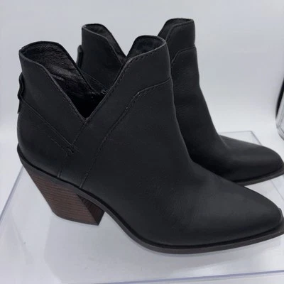 Crown Vintage Botas Mujer 10 M Stavie Botines Cuero Negro Usadas en Excelente Condición Foto 1 de 4