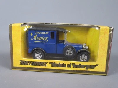 D39 Matchbox Y-5 Talbot Van 1927 Menier Bleu Models of Yesteryear En Boite 1:47 - Photo 1/4