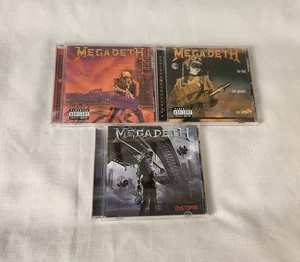 Megadeth 3 piece music Lot CDs Heavy Rock Thrash Metal Brutal Mosh Rare [PA Rare - Picture 1 of 6