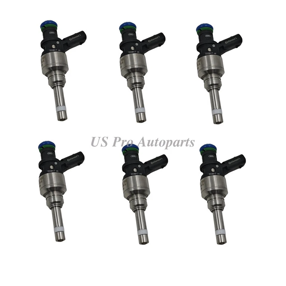 6x OEM Fuel injector 06E906036AL For AUDI Q5 2013-2016 Q7 2011-2015 A6 2009-2014 - Изображение 1 из 4