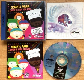 SOUTH PARK CHEF'S LUV SHACK COMPLET SEGA DREAMCAST PAL UK CIB OVP Tr&egrave;s Bon &eacute;tat