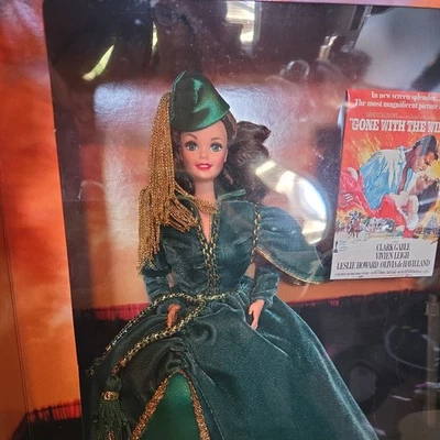 1994 Gone With The Wind 斯嘉丽·奥哈拉芭比娃娃传奇窗帘连衣裙 #12045 未拆封 — 第 1/4 张图片