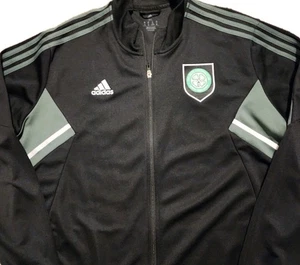 Adidas FC Celtic Fußball Trainingsjacke schwarz grün Full Zip Herren 3XL Fehler - Bild 1 von 10
