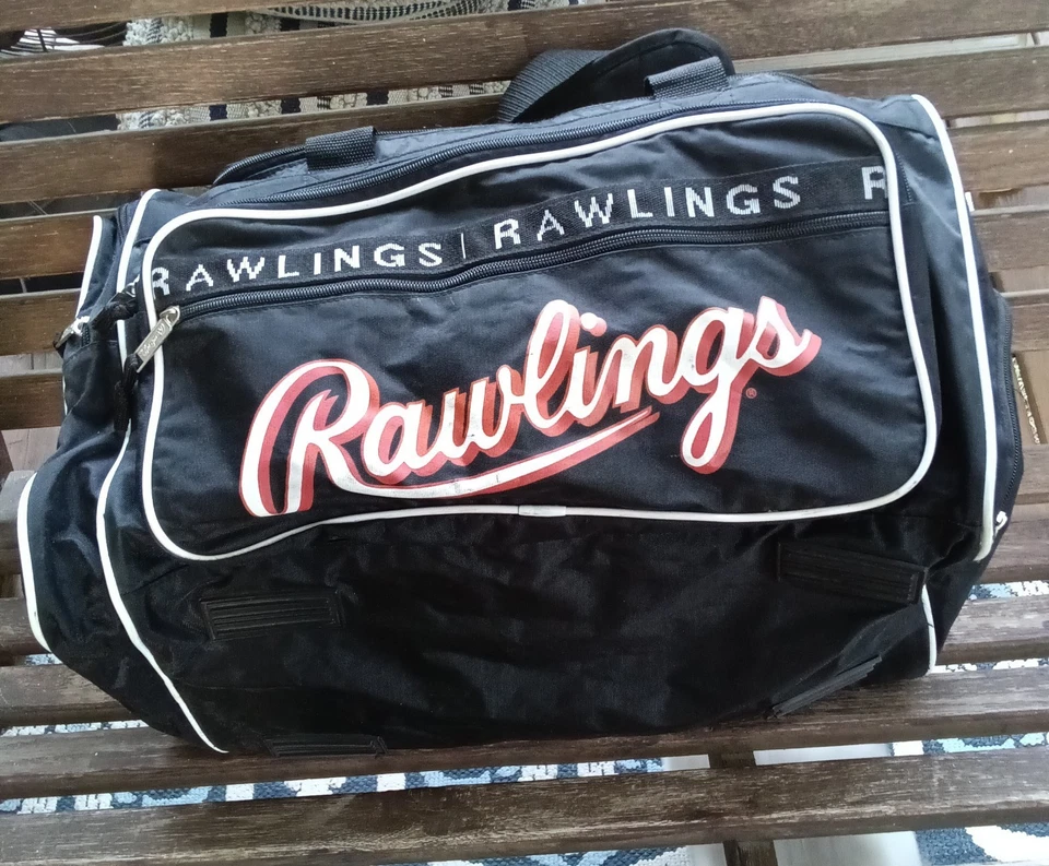 Bolsa de gimnasio Rawlings S#4195 negra 100 % nailon Foto 1 de 4