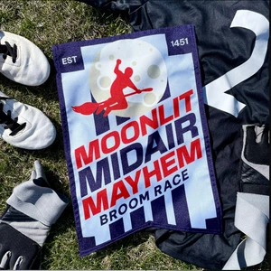 Magic Delivered Harry Potter Moonlit Mayhem Broom Race Banner NEU - Bild 1 von 2