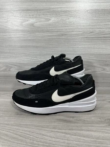 Zapatos para hombre Nike Waffle One de cuero 'negro blanco' UK10 US11 - Imagen 1 de 6