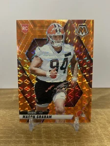 Tarjeta de novato 84/199 Panini NFL Mosaic Mason Graham NARANJA MOSAICO 2025 - Imagen 1 de 2