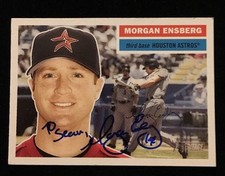 MORGAN ENSBERG 2005 TOPPS Autograph Signed AUTO Baseball Card 138 ASTROS