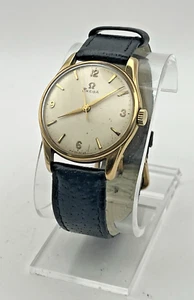 Vintage 9ct Gold Omega (Handbuch), Original (9ct) Goldschließe, Box + Papiere - 1959 - Bild 1 von 23
