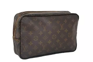 LOUIS VUITTON Monograma Marrón Lona Bolso de Inodoro Usado Francia - Imagen 1 de 20