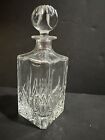 Marquis by Waterford Brookside Square Cut Crystal Decanter & Round Cut Stopper