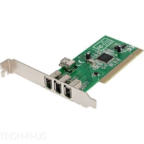 StarTech PCI1394MP 4 port PCI 1394a FireWire Adapter Card -3 External 1 Internal - Image 1 of 4