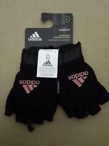 New Women's Size Large Adidas Aeroready Workout Training Fitness Gloves - Picture 1 of 4