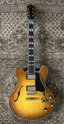 Guitarra Eléctrica Eastman T486-GB 16" Thinline Deluxe con Estuche Rígido y Configuración Gratuita Foto 1 de 4