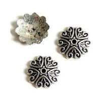 APPRÊTS CRÉATION BIJOUX #A436 20 pcs PERLES CAPS CALOTTES COUPELLES 10X4mm APPRÊTS CRÉATION BIJOUX #A436 20 pcs PERLES CAPS CALOTTES COUPELLES 10X4mm