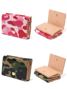 A BATHING APE Women's ABC CAMO WALLET 1L30-282-005 GREEN,PINK - Picture 1 of 11