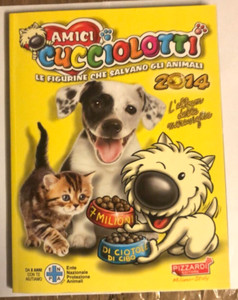 PIZZARDI FIGURE ALBUM FIGURE ALBUM FRIENDS PUPPIES YEAR 2014 COMPLETE NEWSSTAND