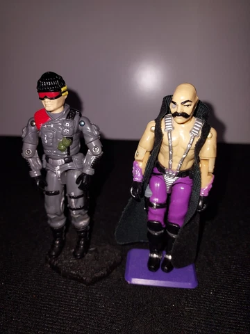 Low Light Dr Mindbender Vintage 1986 GI Joe 2 Action Figure LOT ARAH 80s Cover