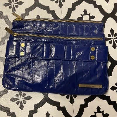 Bolso de mano Matt & Nat vegano arrugado en tinta Foto 1 de 4