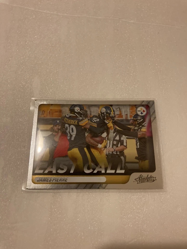 James Pierre 2022 Panini Absolute LAST CALL Card Pittsburgh Steelers #LC-20 - Image 1 of 4