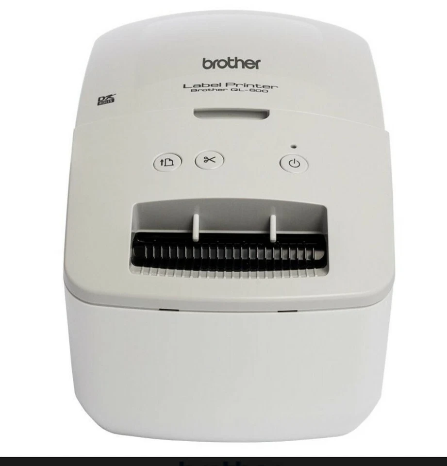 Brother QL-600 Thermal Address Label Printer with 20 Compatible DK-22205 Rolls - Image 1 of 1
