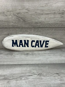 PLACA DE LETRERO DE MADERA DE CUEVA DE HOMBRE - LETRERO DE MADERA ENVEJECIDA VINTAGE - Imagen 1 de 4