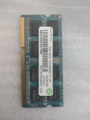 RAMAXEL 2GB 2RX8 PC3 8500S-777  HF RMT1970ED48E8F-1066  Laptop Memory RAM 10195J - Image 1 of 4