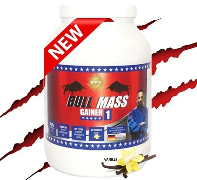 BULL-MASS-GAINER 1500g, Extremer Masseaufbau, Anabolika, Steroide, Testosteron - Bild 1 von 4