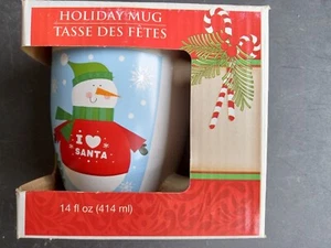 Christmas Holiday Coffee Cocoa Mug Cup Snowman Theme - Picture 1 of 2
