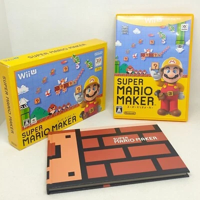 Super Mario Maker 30th Limited w/ Booklet 2015 Nintendo Wii U Action - Image 1 of 4