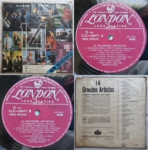 V/A "14" 1966 ROLLING STONES THEM ZOMBIES BILLY FURY BACHELORS LULU RARE CHILEAN - Picture 1 of 18
