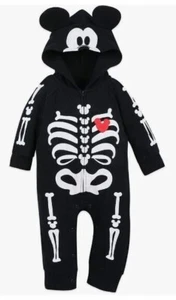 Disney Mickey Mouse Halloween Strampler Glow in Dark - Babygrößen - Bild 1 von 5