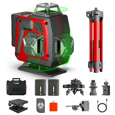 【Professional level】360 Rotary 4D 16Lines Green Laser Level Self Leveling+Tripod - image 1 of 4