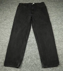 Vintage Levis 550 Jeans Mens 42X32 Black Denim Relaxed Fit 90'S USA Made Casual- - Picture 1 of 17