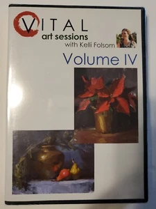 NUEVO Pintura al Óleo Instructiva 5 Sesiones de 30 Minutos DVD Kelli Folsom Arte Vital - Imagen 1 de 2