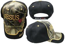 Jesus Hearts (Loves) You Christ Christian Camo Black Embroidered Cap CAP809 Hat