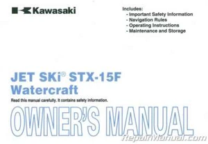 2010 Kawasaki JT1500 Jet Ski STX-15F Factory Owners Manual : 99987-1585 - Bild 1 von 1