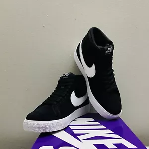 Nike SB Zoom Blazer Mid 864349-002 Shoes Sneakers Black/White Mens 5.5/Womens 7 - Picture 1 of 14